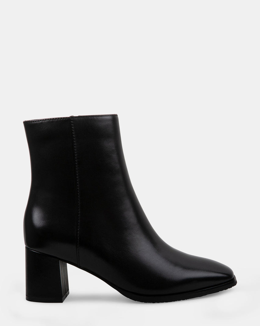 JOLENEE BLACK LEATHER - Women's Shoes - Steve Madden Canada