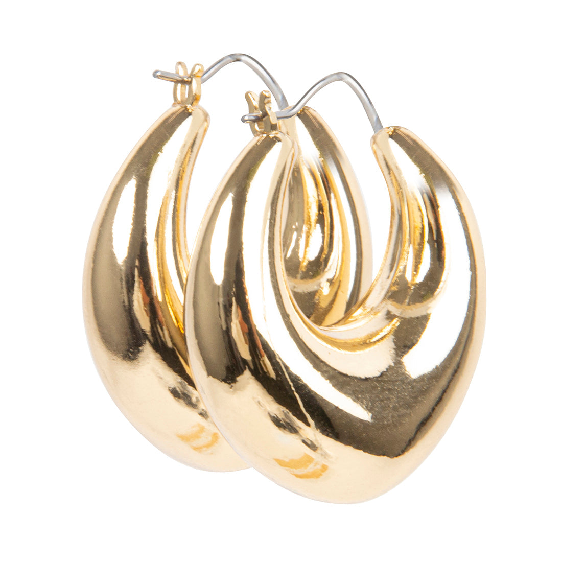 CHUBBY HOOP EARRINGS GOLD - Jewelry - Steve Madden Canada