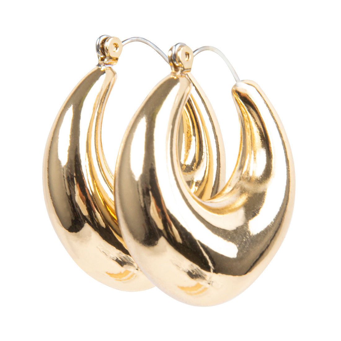 CHUBBY HOOP EARRINGS GOLD - Jewelry - Steve Madden Canada