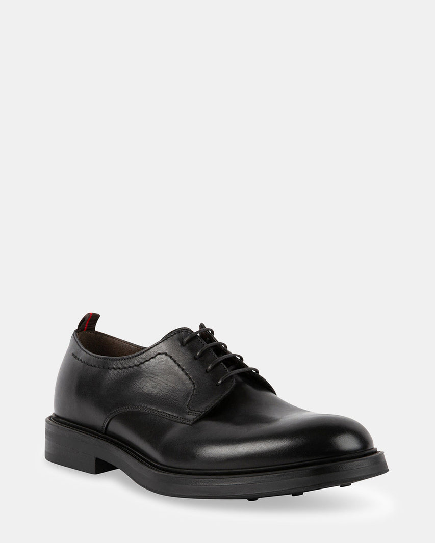 IVANO BLACK LEATHER - Men's Shoes - Steve Madden Canada