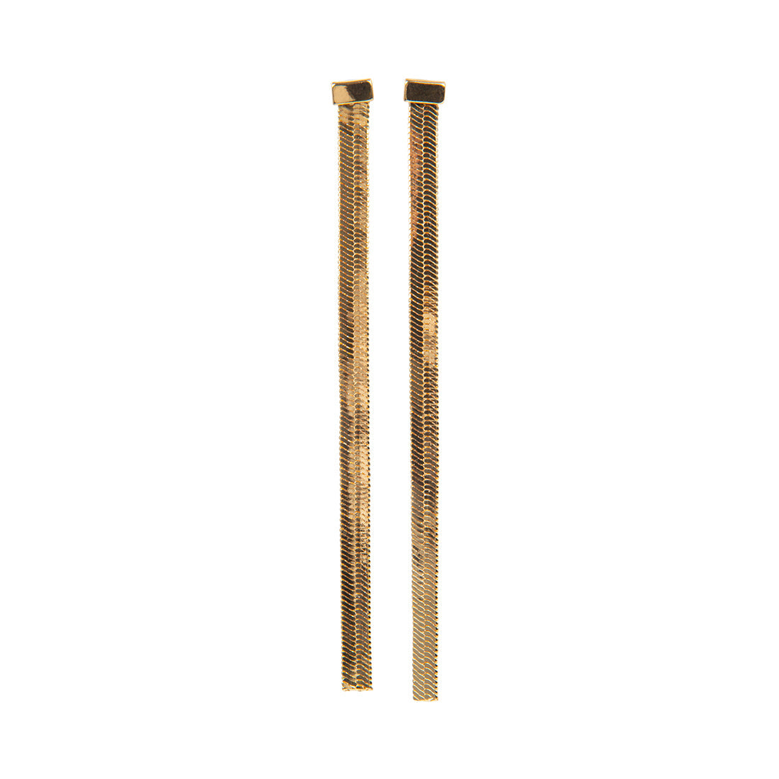 HERRINGBONE EARRINGS GOLD - Jewelry - Steve Madden Canada