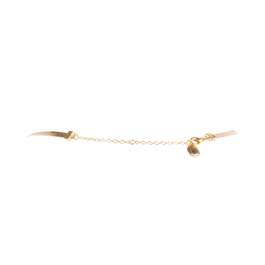 HERRINGBONE THIN CHAIN NECKLACE GOLD - Jewelry - Steve Madden Canada