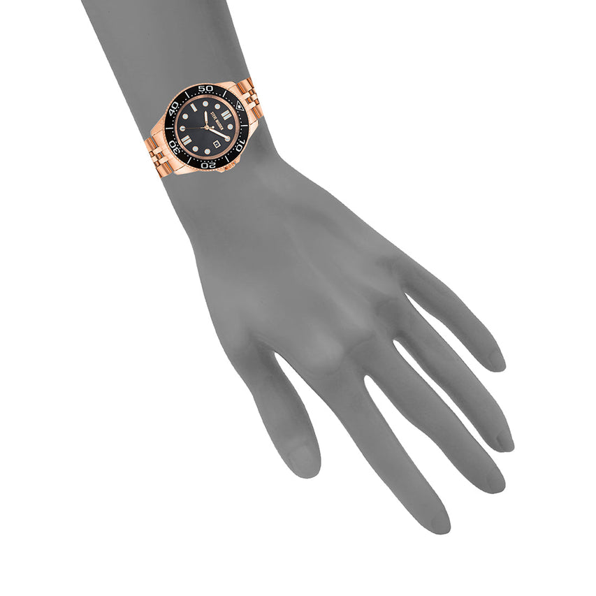 CLASSIC STATEMENT WATCH ROSE GOLD MULTI - Jewelry - Steve Madden Canada