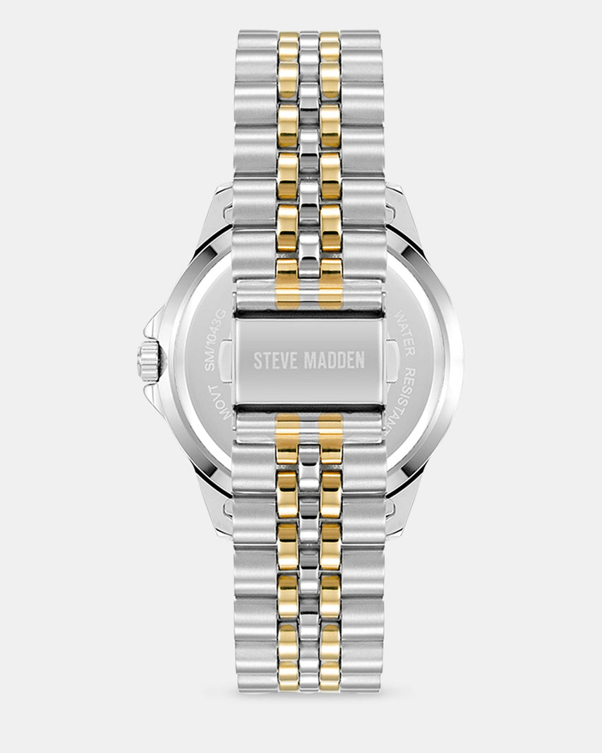TWO TONE CLASSIC WATCH SILVER MULTI - Jewelry - Steve Madden Canada