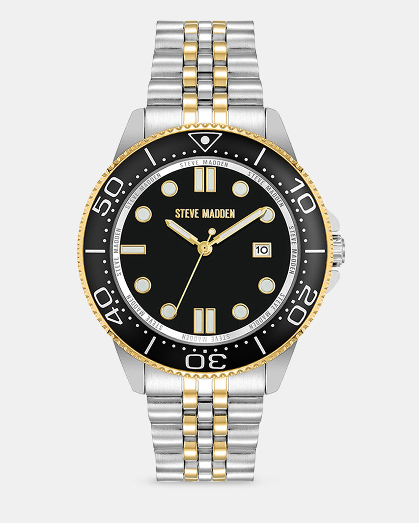 TWO TONE CLASSIC WATCH SILVER MULTI - Jewelry - Steve Madden Canada