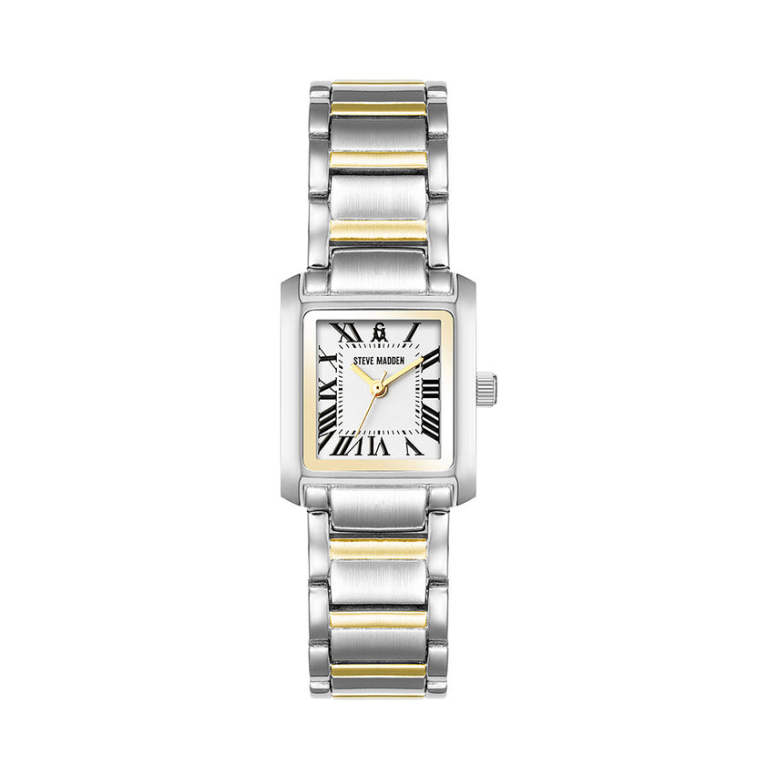 TWO TONE SLIM WATCH SILVER MULTI - Jewelry - Steve Madden Canada