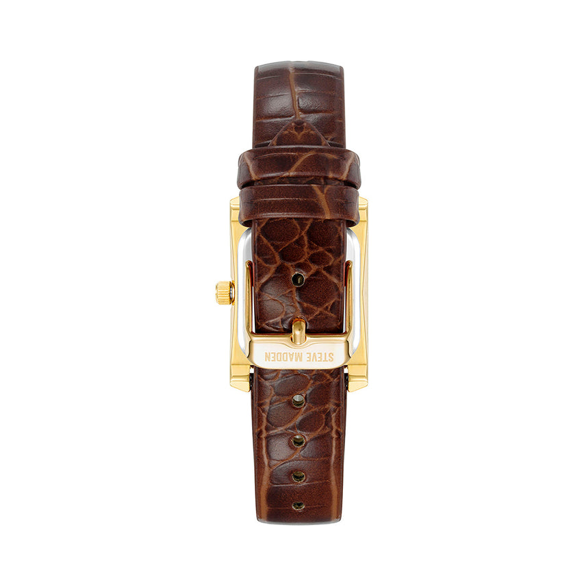 SLIM EMBOSSED WATCH GOLD MULTI - Jewelry - Steve Madden Canada