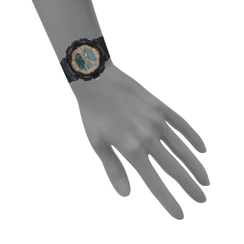 OVERSIZED SPORT WATCH BLACK MULTI - Jewelry - Steve Madden Canada