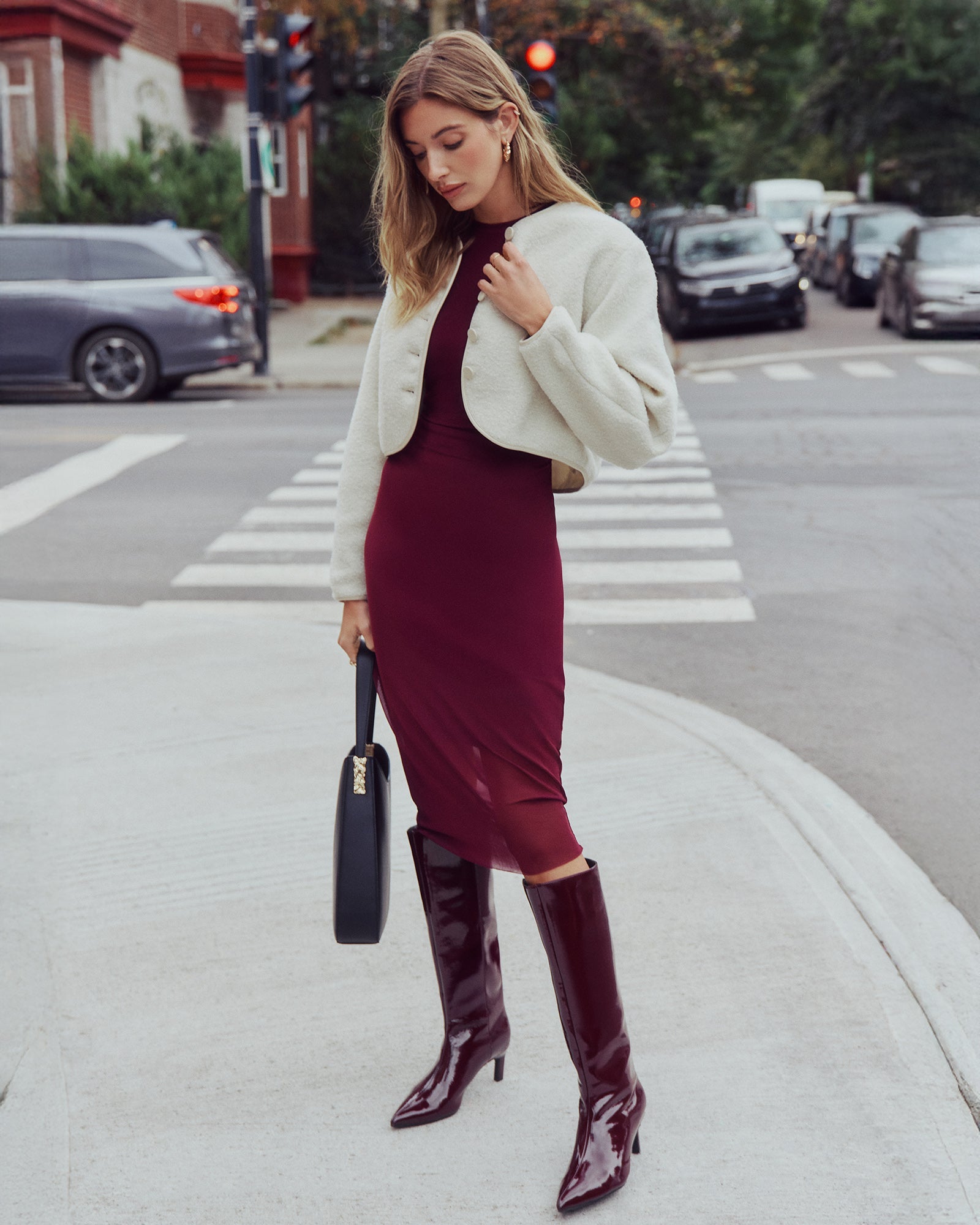 EMILI JACKET CREAM - Clothing - Steve Madden Canada
