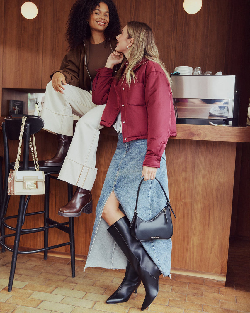 SELMA JACKET WINE - Clothing - Steve Madden Canada