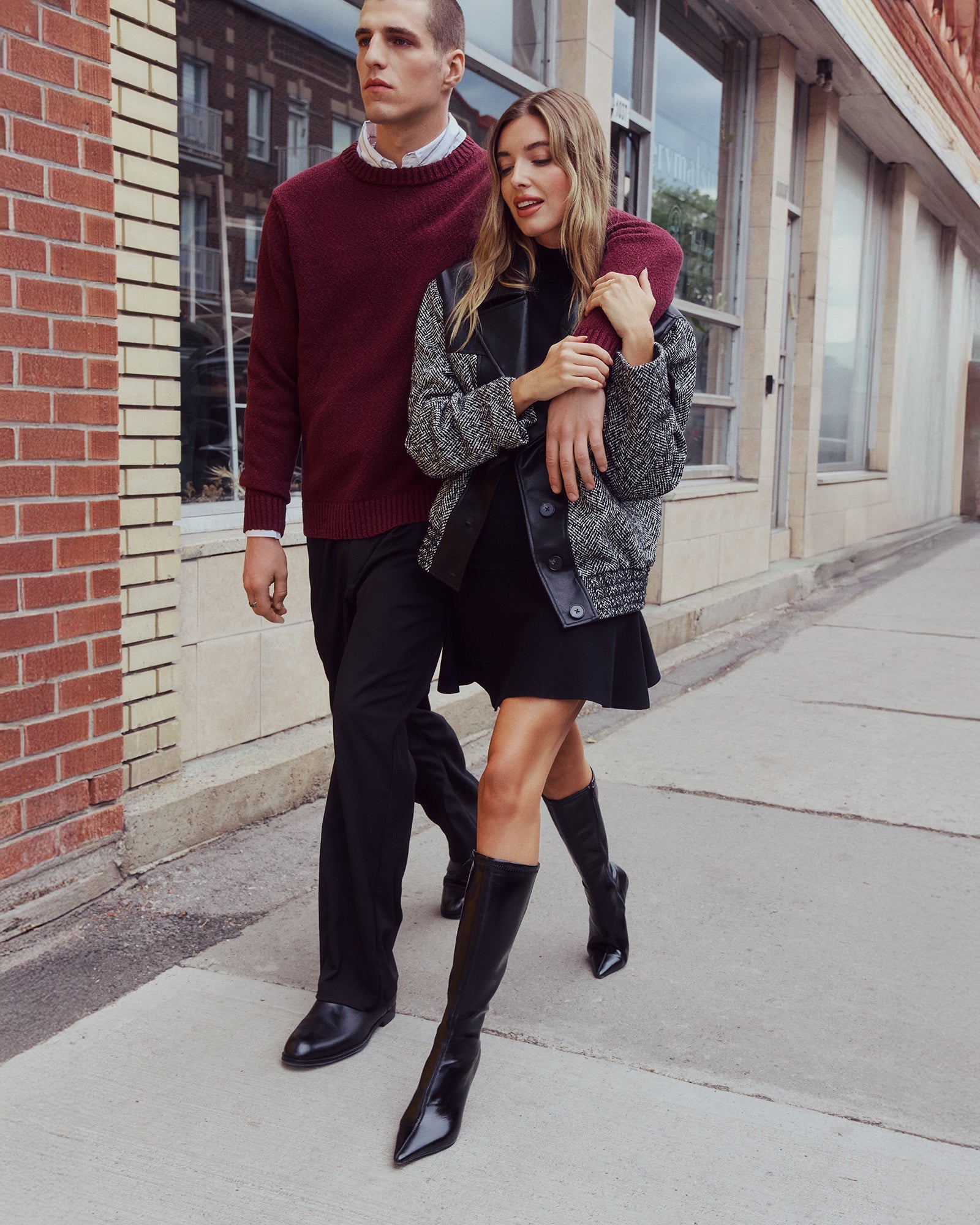 BRESLIN SWEATER DRESS BLACK - Clothing - Steve Madden Canada