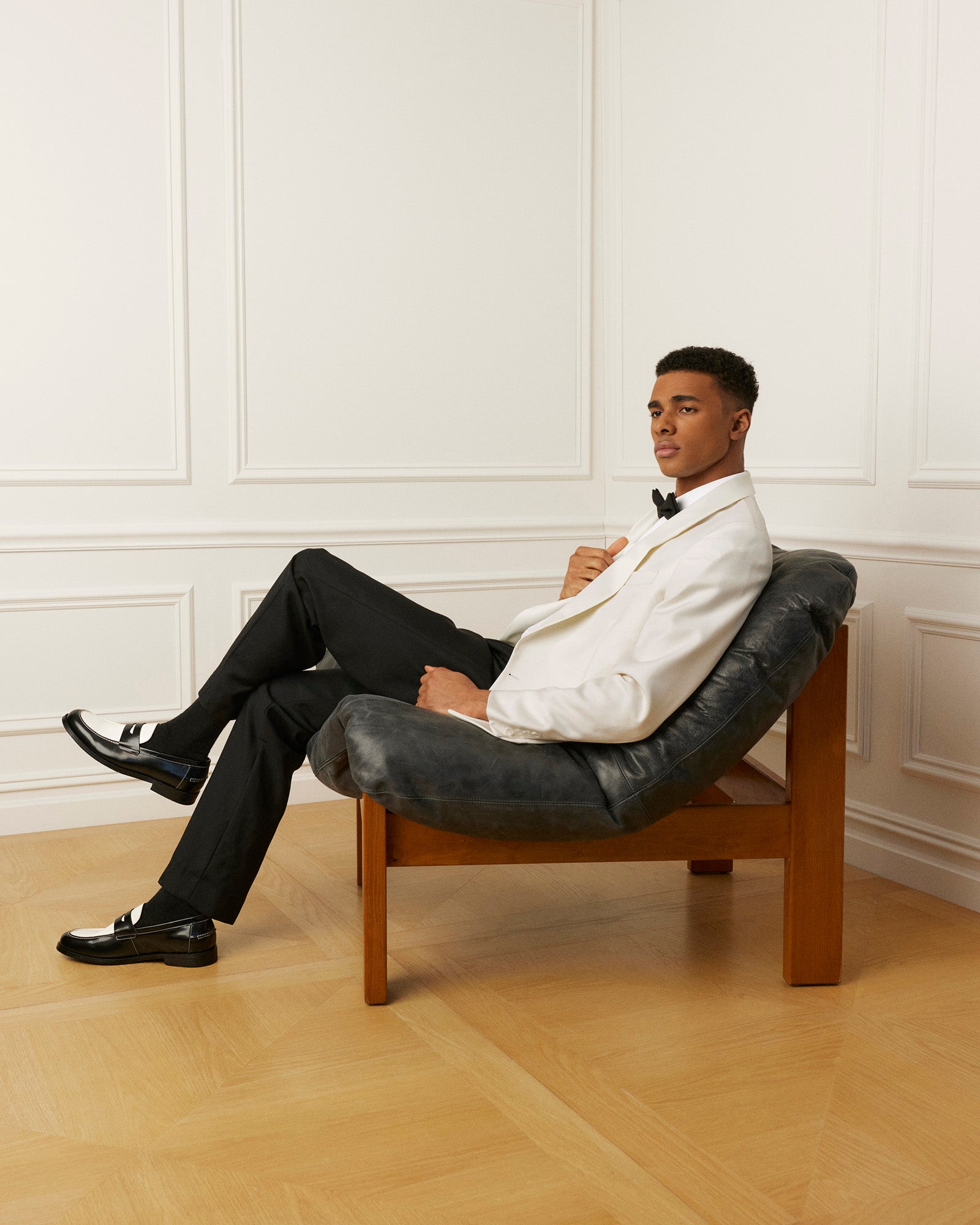 NATAN BLACK-WHITE LEATHER - Men's Shoes - Steve Madden Canada