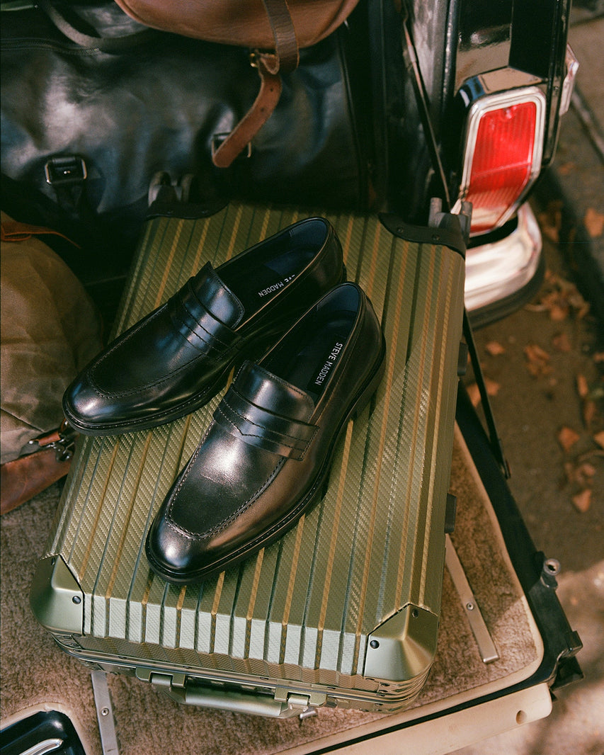 MAMMOTH BLACK LEATHER - Men's Shoes - Steve Madden Canada