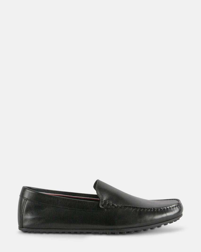 STENSON BLACK LEATHER - Men's Shoes - Steve Madden Canada