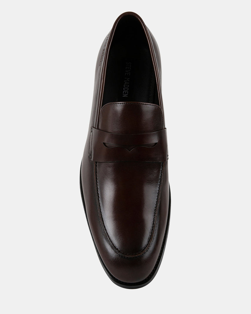 EFRIAN BROWN LEATHER - Men's Shoes - Steve Madden Canada