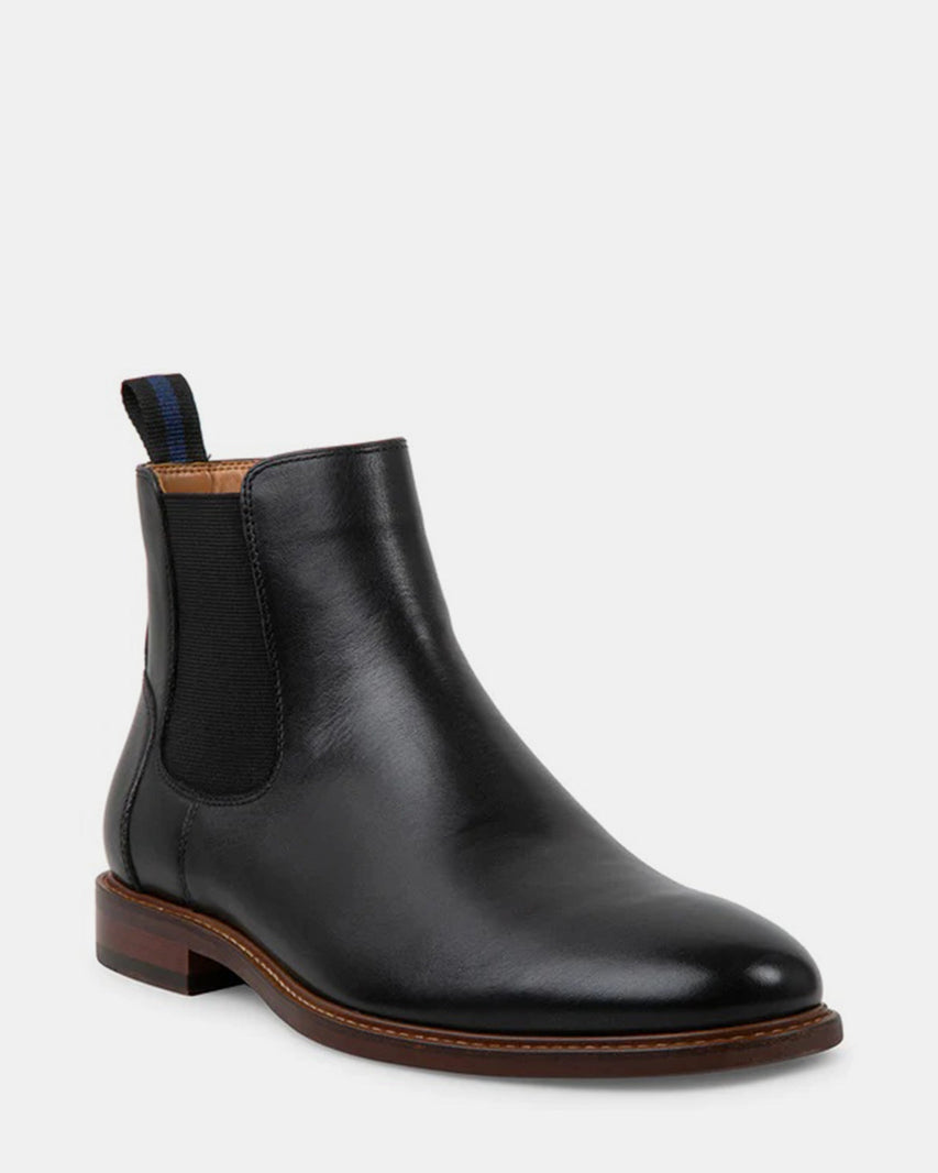 CHASE BLACK LEATHER - Men's Shoes - Steve Madden Canada