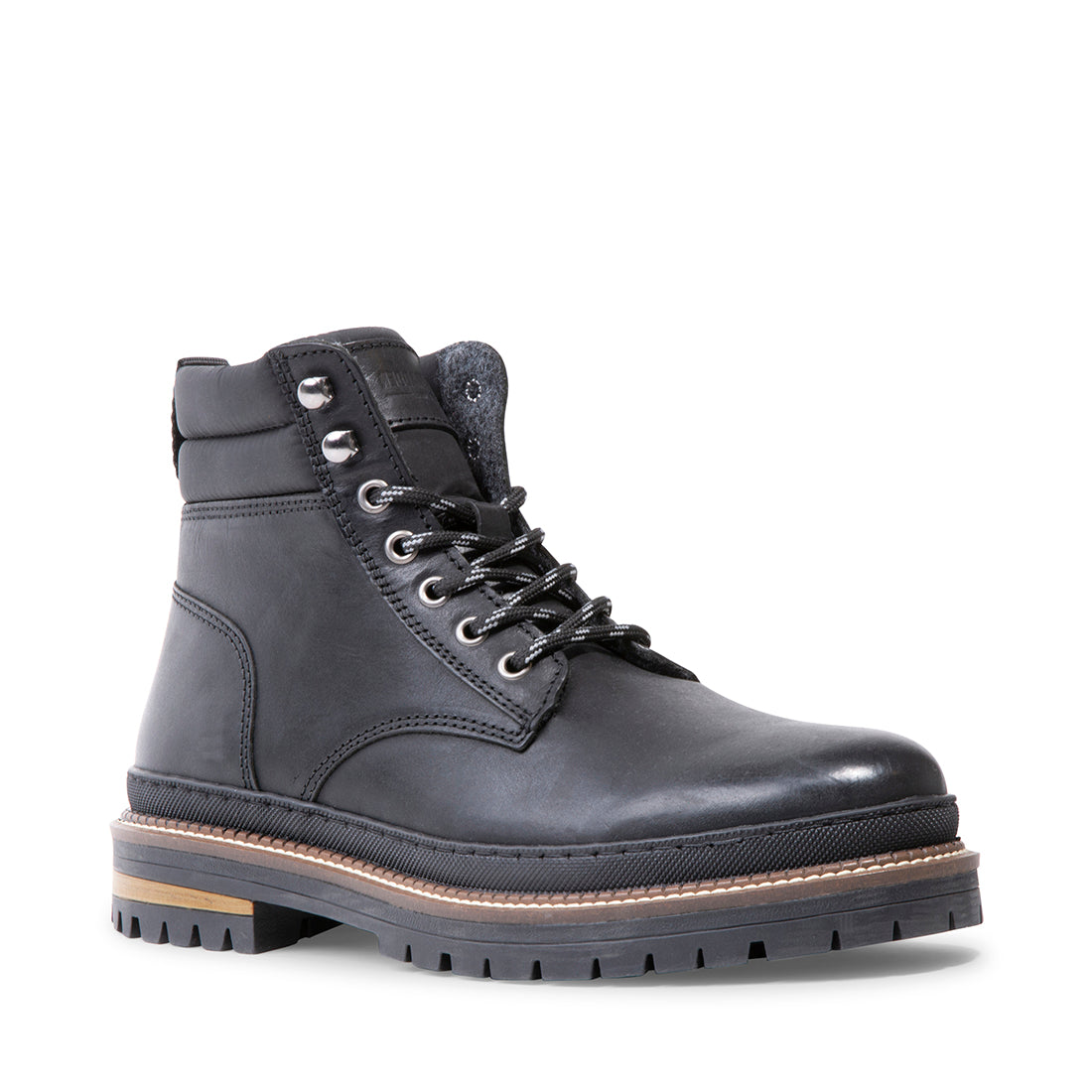 JASPER BLACK LEATHER - Men's Shoes - Steve Madden Canada