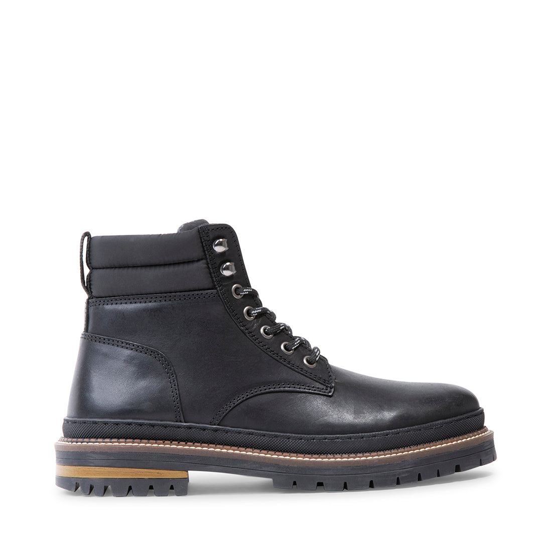 JASPER BLACK LEATHER - Men's Shoes - Steve Madden Canada