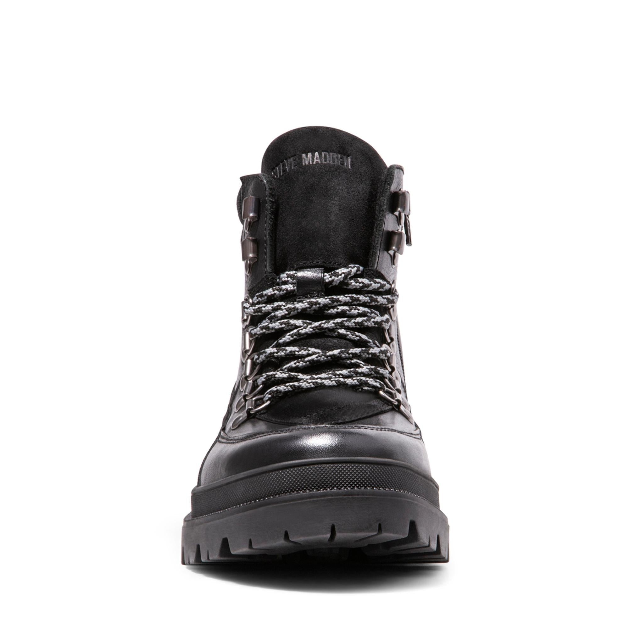 UPFIELD BLACK LEATHER - Men's Shoes - Steve Madden Canada