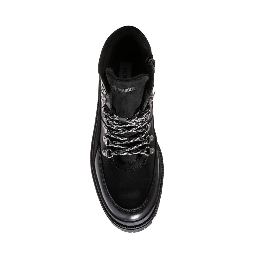 UPFIELD BLACK LEATHER - Men's Shoes - Steve Madden Canada