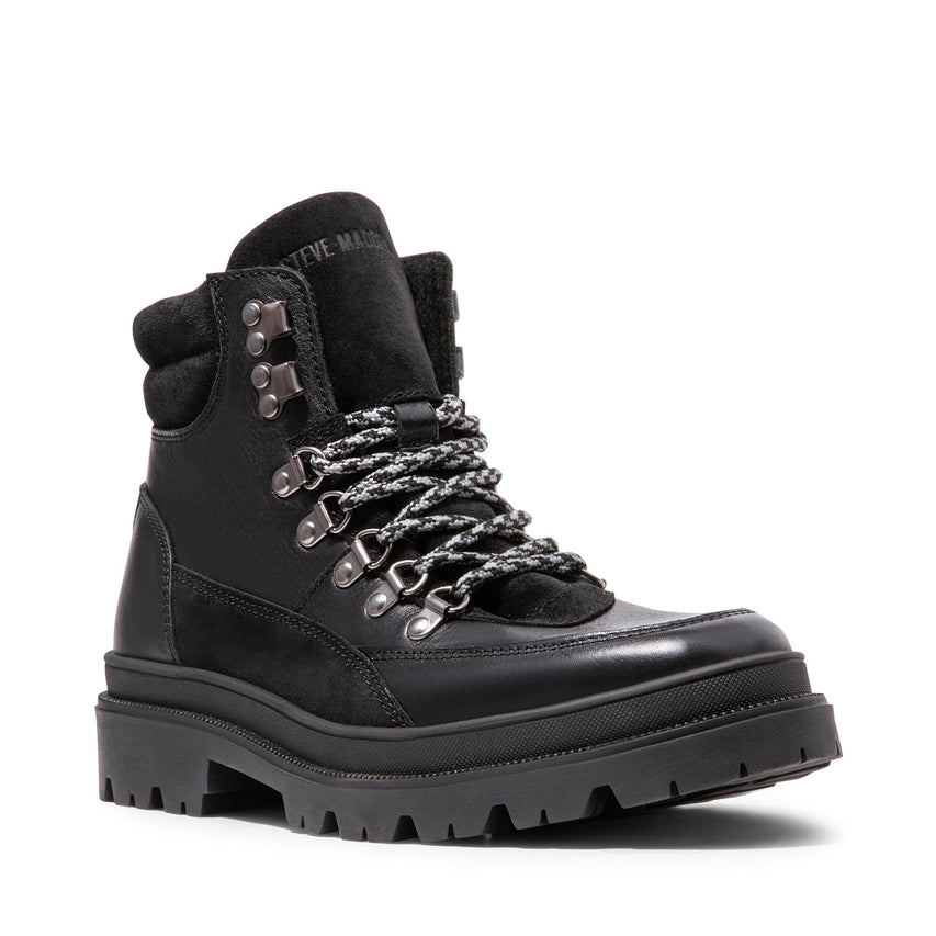 UPFIELD BLACK LEATHER - Men's Shoes - Steve Madden Canada