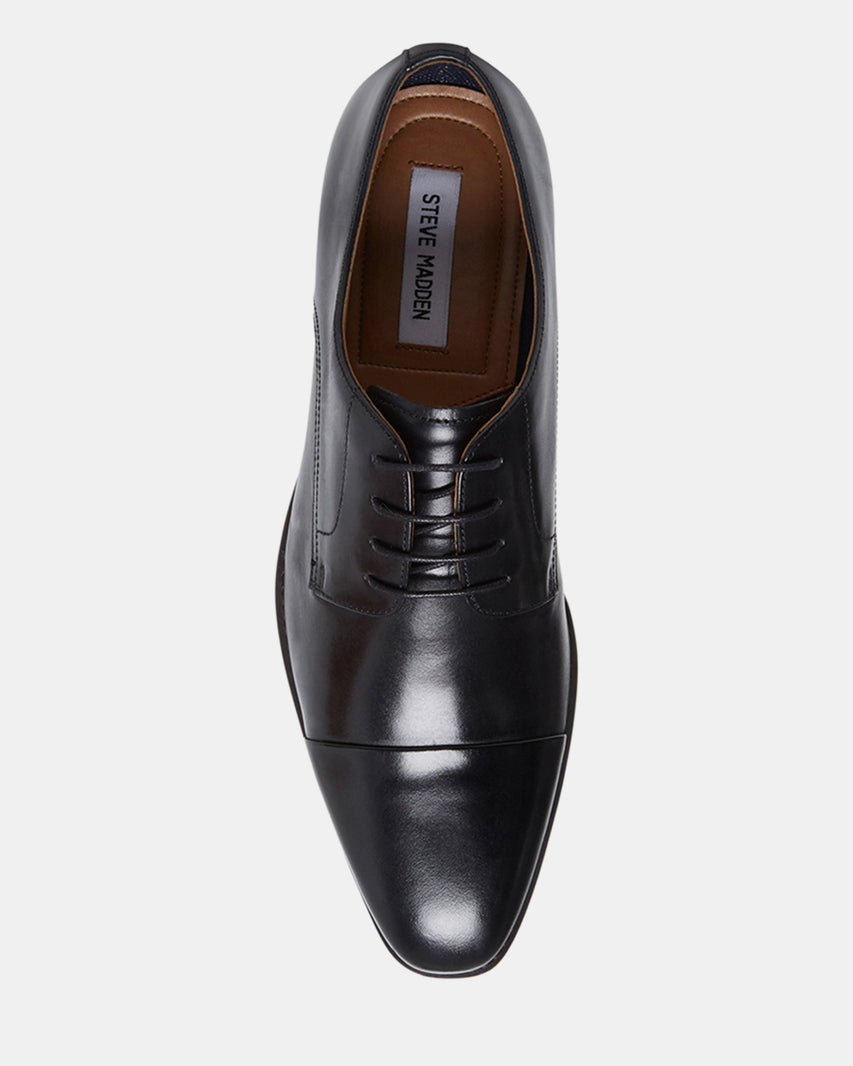PLOT BLACK LEATHER - Men's Shoes - Steve Madden Canada