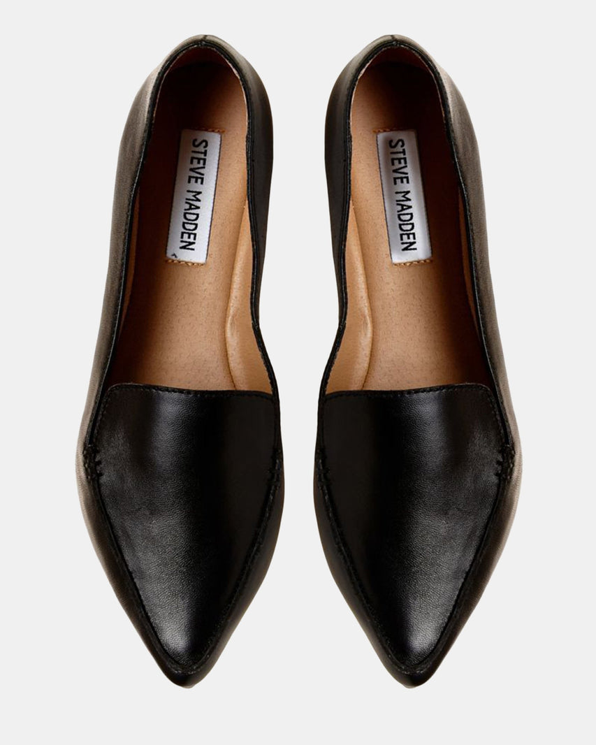 FEATHER BLACK LEATHER - Women's Shoes - Steve Madden Canada