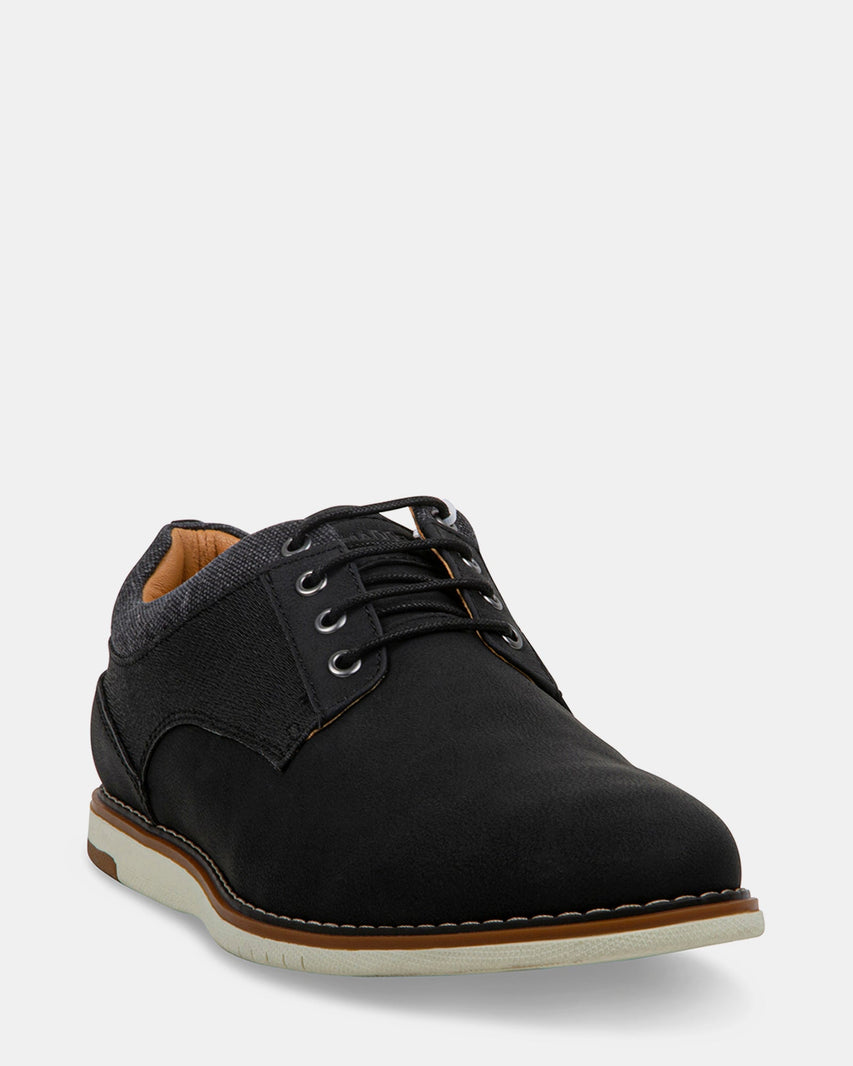 JAXSON BLACK NUBUCK - Men's Shoes - Steve Madden Canada