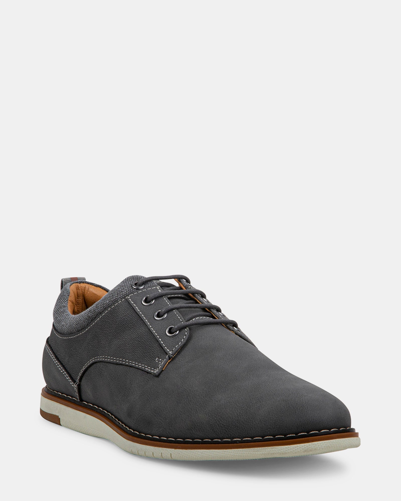 JAXSON GREY NUBUCK - Men's Shoes - Steve Madden Canada