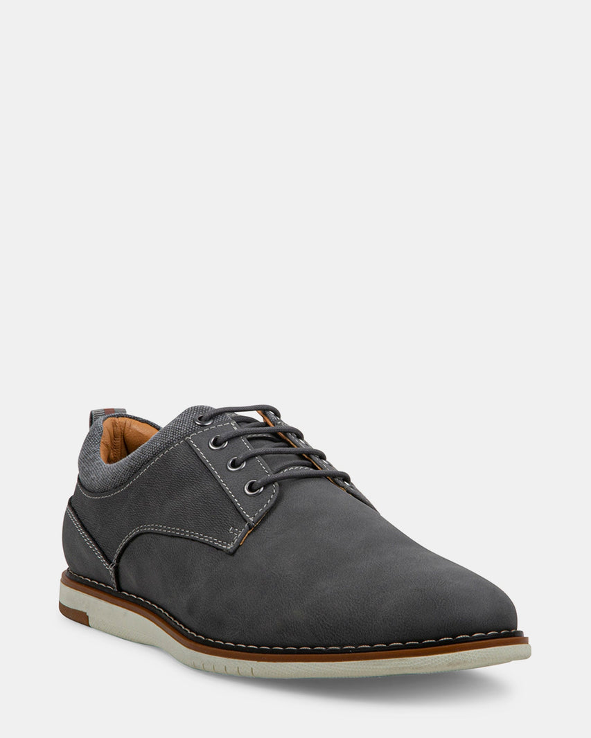 JAXSON GREY NUBUCK - Men's Shoes - Steve Madden Canada