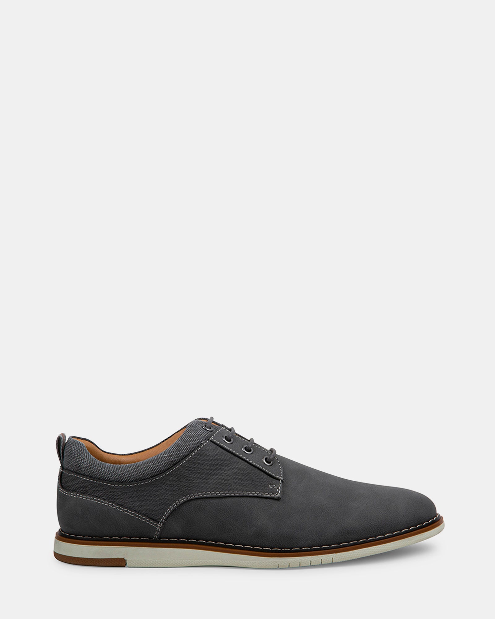 JAXSON GREY NUBUCK - Men's Shoes - Steve Madden Canada