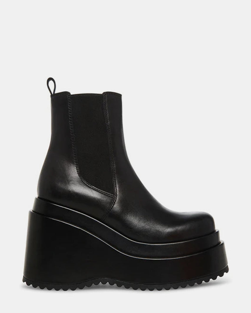 JESSE BLACK LEATHER - Women's Shoes - Steve Madden Canada
