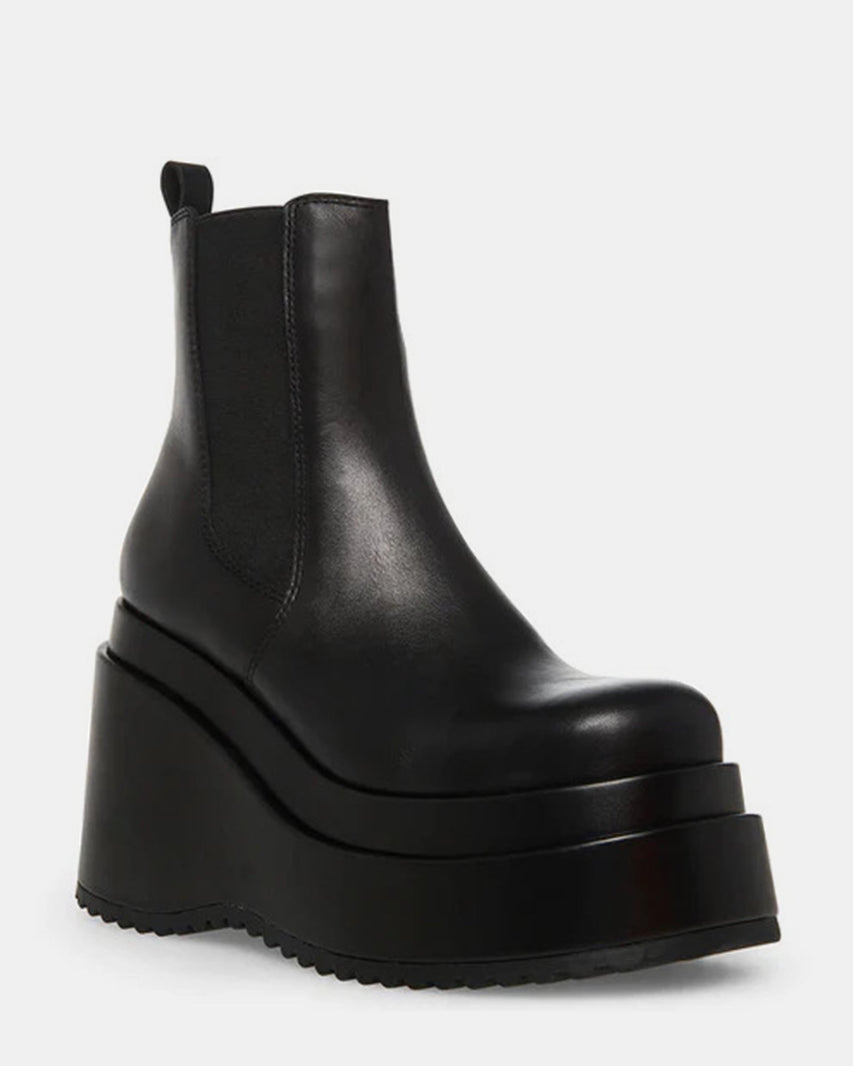 JESSE BLACK LEATHER - Women's Shoes - Steve Madden Canada