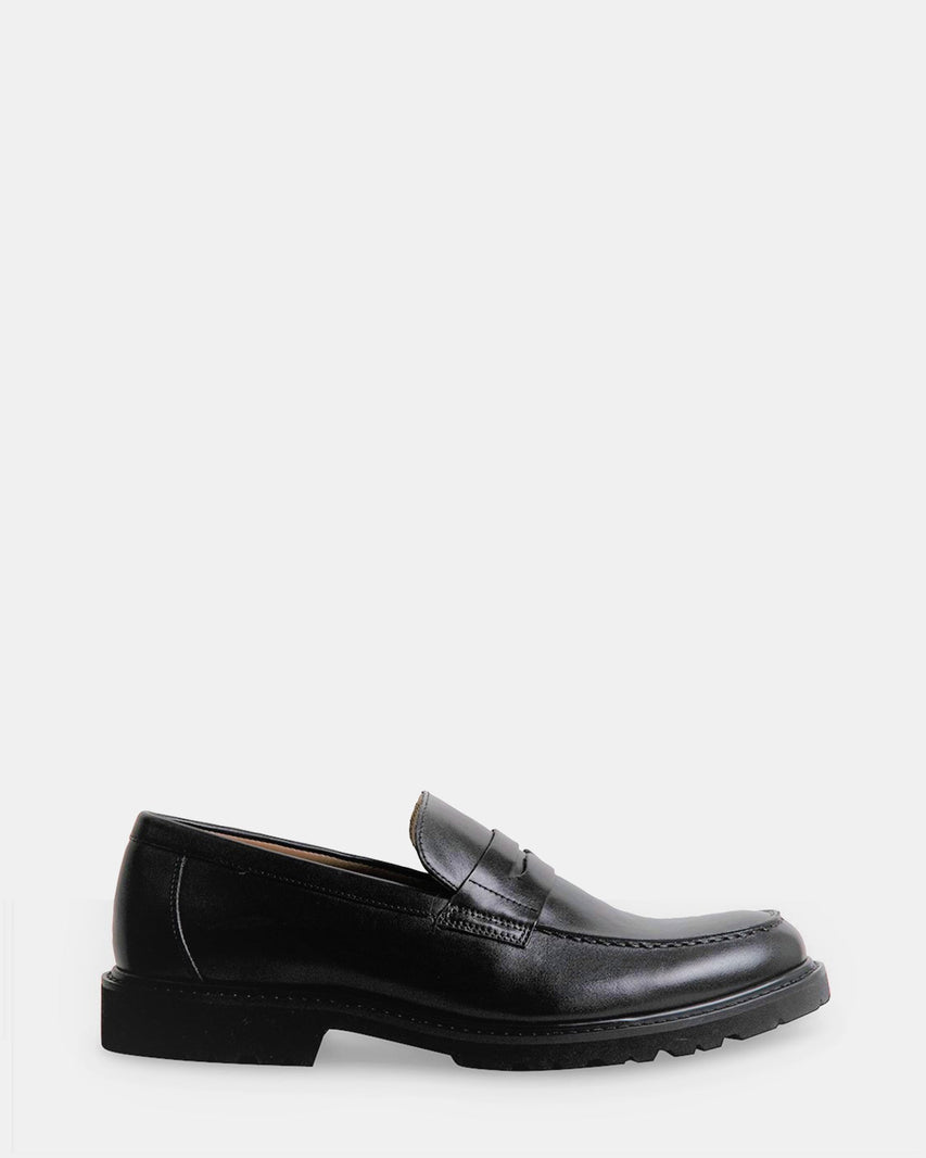 KAYVONN BLACK LEATHER - Men's Shoes - Steve Madden Canada