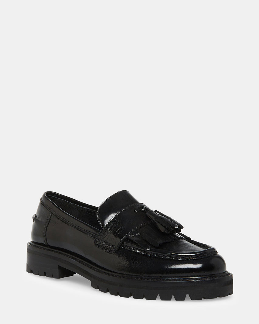 MINKA BLACK LEATHER - Women's Shoes - Steve Madden Canada