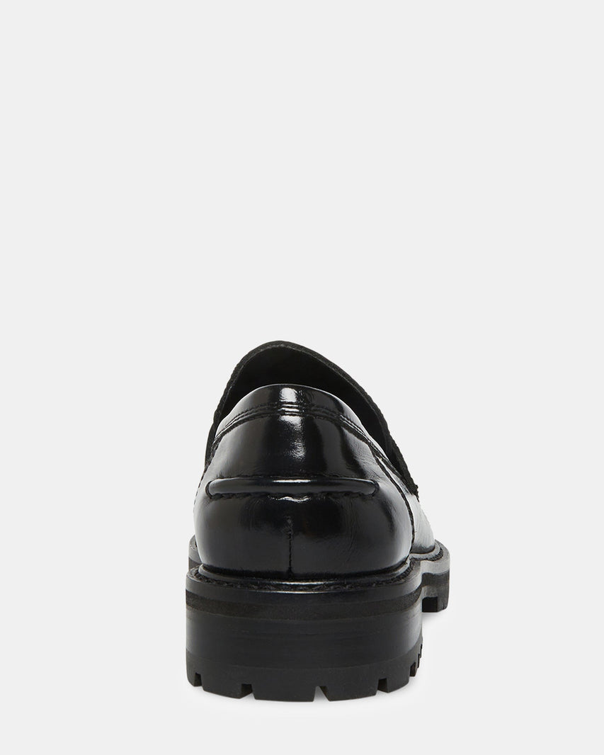 MINKA BLACK LEATHER - Women's Shoes - Steve Madden Canada
