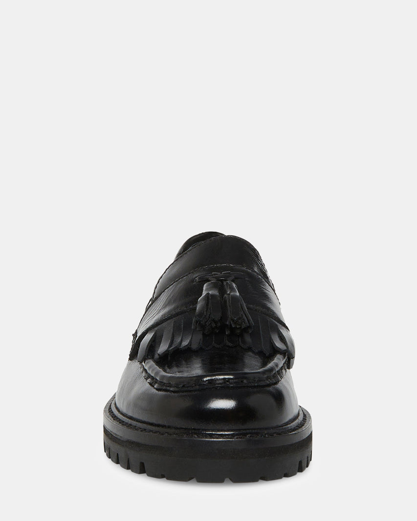 MINKA BLACK LEATHER - Women's Shoes - Steve Madden Canada