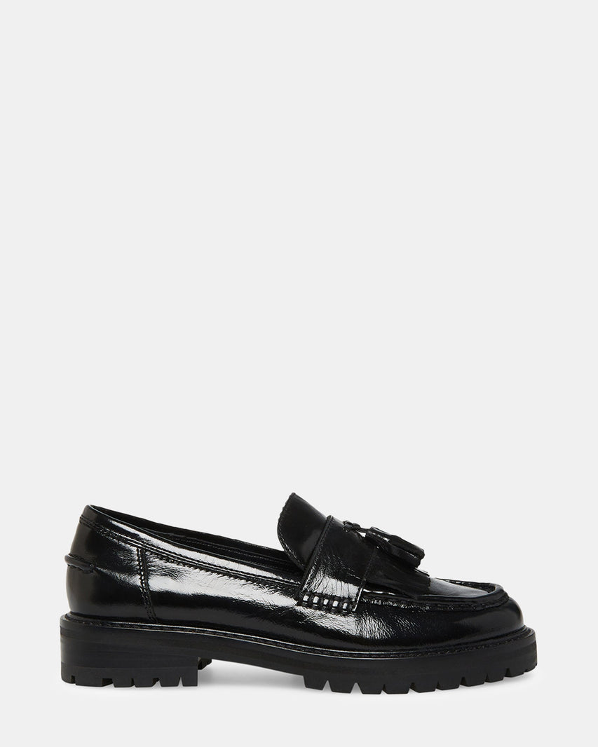 MINKA BLACK LEATHER - Women's Shoes - Steve Madden Canada