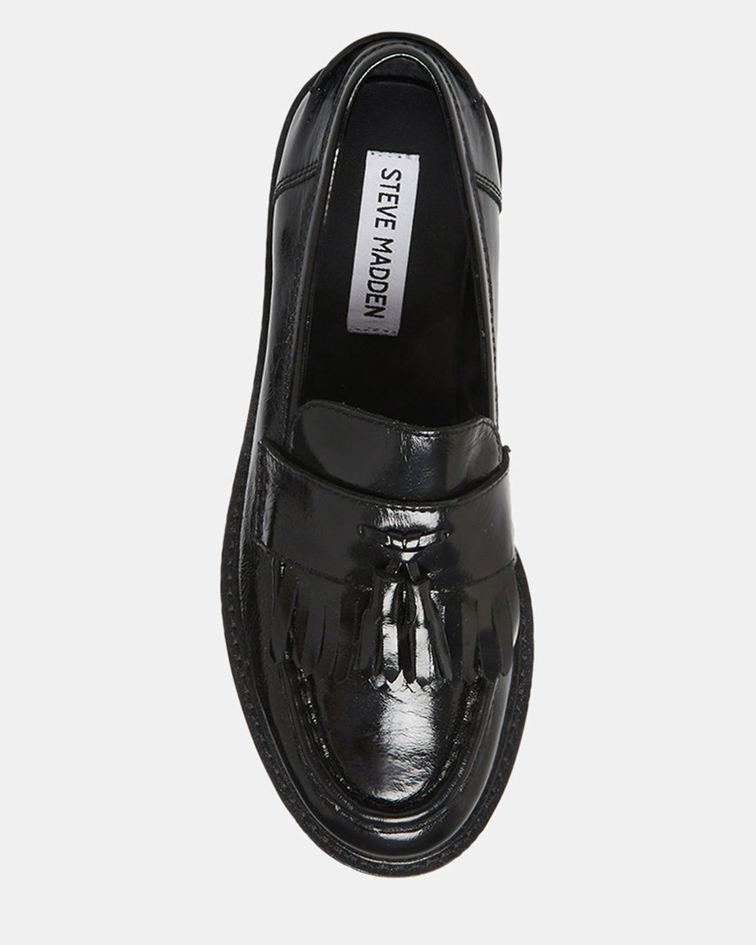 MINKA BLACK LEATHER - Women's Shoes - Steve Madden Canada