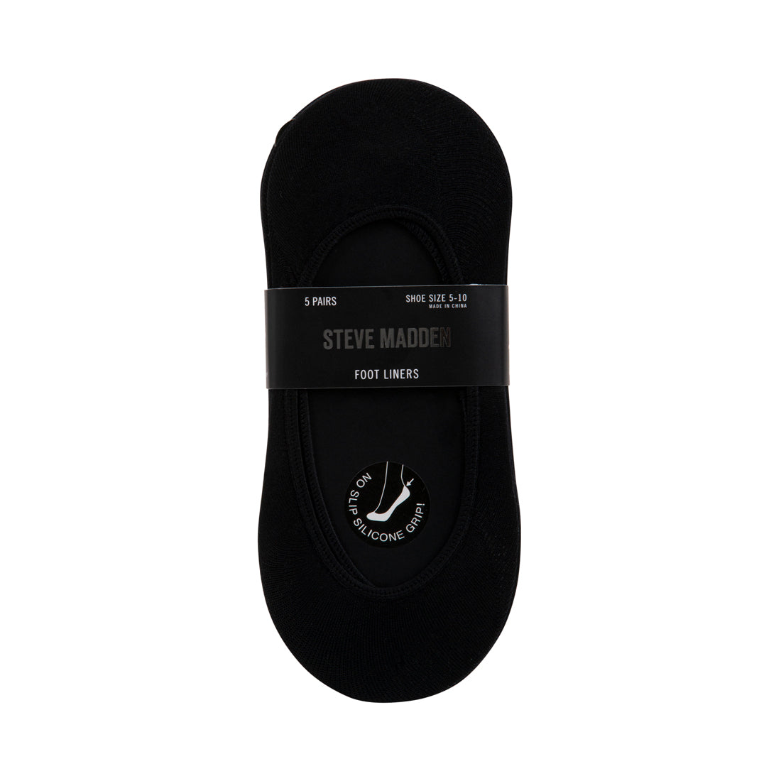 5PK WOMEN'S BLACK FOOT LINERS - Accessories - Steve Madden Canada