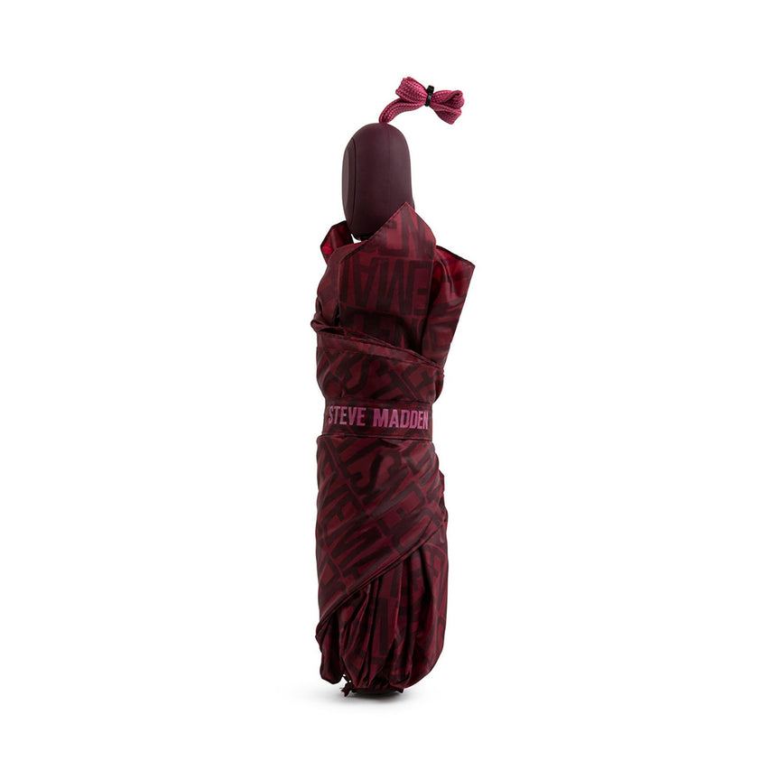 BURGUNDY LOGO UMBRELLA - Accessories - Steve Madden Canada