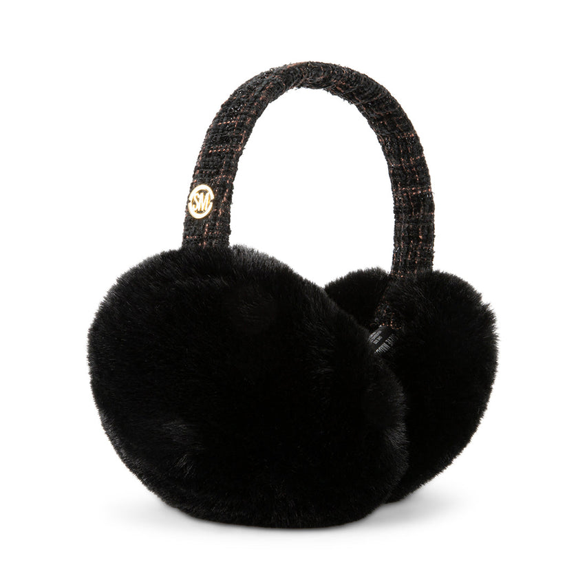 FAUX-FUR EARMUFF BLACK - Accessories - Steve Madden Canada