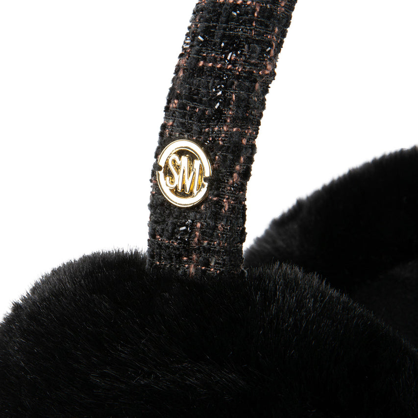 FAUX-FUR EARMUFF BLACK - Accessories - Steve Madden Canada
