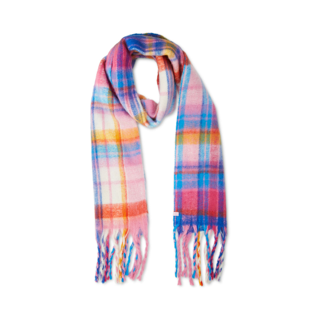 PLAID SCARF PINK MULTI - Accessories - Steve Madden Canada