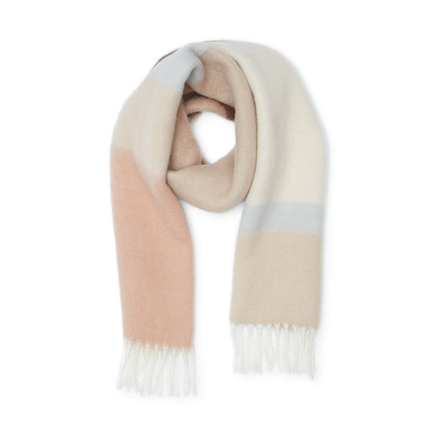 COLOURBLOCK FRINGE SCARF NATURAL MULTI - Accessories - Steve Madden Canada