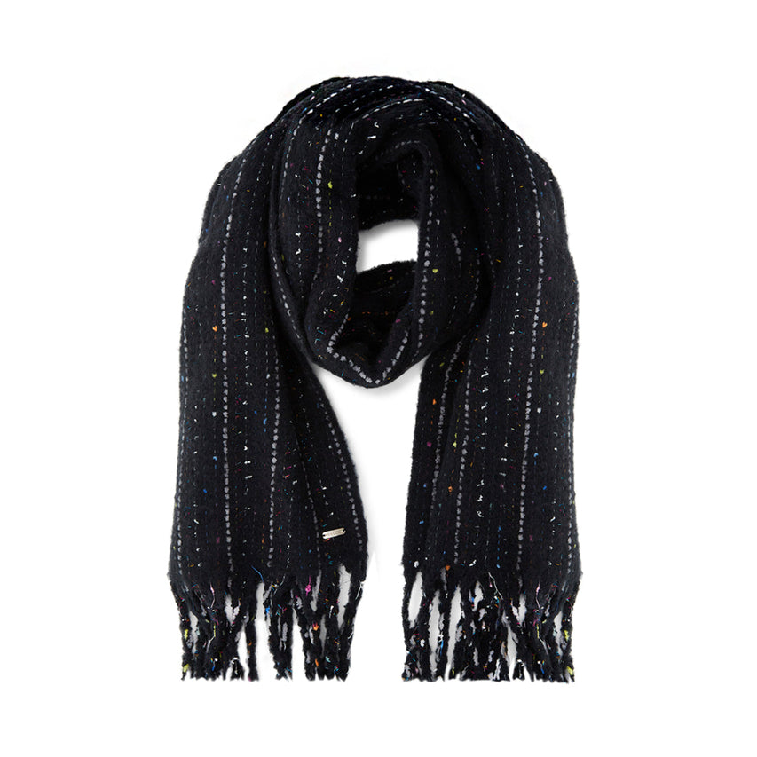 FRINGE SCARF BLACK - Accessories - Steve Madden Canada