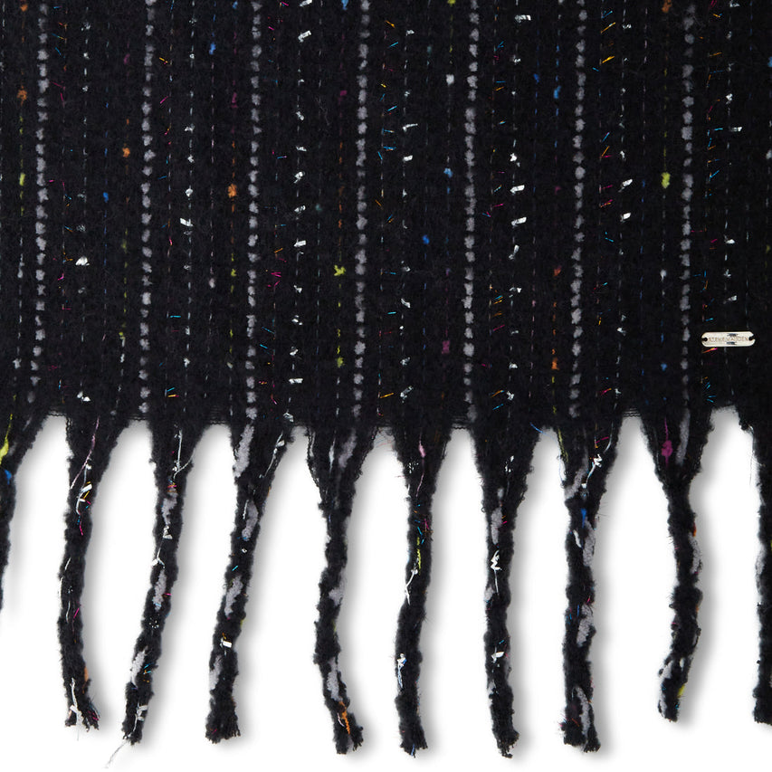 FRINGE SCARF BLACK - Accessories - Steve Madden Canada