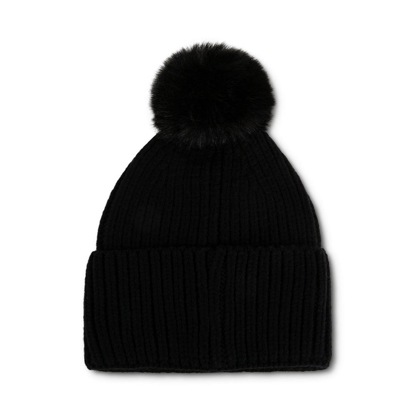 BILLIE POM BEANIE BLACK - Accessories - Steve Madden Canada
