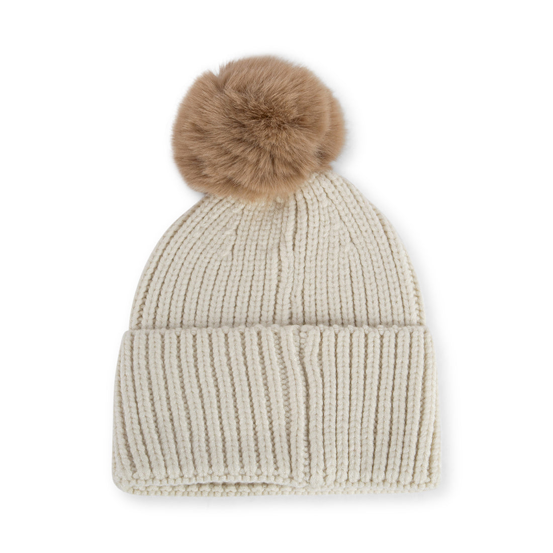 BILLIE BEANIE POM NATURAL - Accessories - Steve Madden Canada