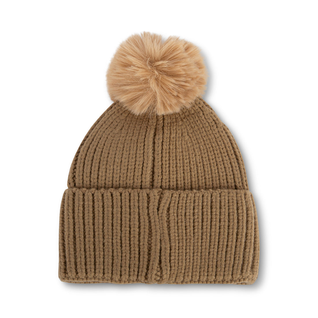 BILLIE POM BEANIE TAN - Accessories - Steve Madden Canada